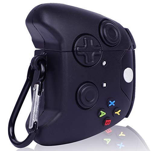 Besoar for Airpod 1&2 Case, 3D Silicone Fashion Cool Air pods Cover,Stylish Unique Trendy Hypebeast Funny Fun Design Designer for Men Boys Youth Teen Kids Soft Cases for Airpods 2/1 (Black Controller)