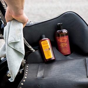 Leather Honey Complete Leather Care Kit Including 8 oz Cleaner and 16 oz Conditioner for use on Leather Apparel, Furniture, Auto Interiors, Shoes, Bags and Accessories