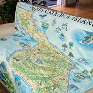 Sanibel-Captiva Islands Map Fleece Blanket - Hand-Drawn Original Art - Soft, Cozy, and Warm Throw Blanket for Couch - Unique Gift - 58"x 50"
