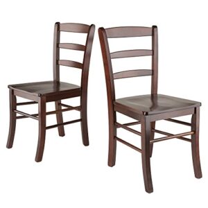 Winsome Wood Groveland Dining, Oak & Wood Benjamin Seating, Walnut