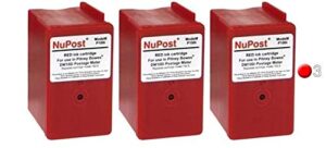 3-pack | nupost brand replacement 793-5 postage meter cartridge for sendpro and dm series