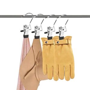 DKKO 12 PCS Rustless Clips Space-Saving Clothes Peg Laundry Hook Hanging Portable Heavy Duty Clothes Pin Bras Socks Bath Towel Underwear Home Travel Utility Hooks