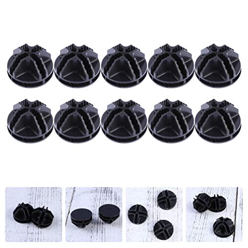 DOITOOL Metal Cabinets 30pcs Wire Cube Connectors ABS Plastic Wire Grid Cube Organizer for Modular Closet Storage Organizer and Wire Shelving Black Metal Shelving Rack