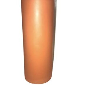 BearNaturalOrganicsPure Natural Beeswax Pillar Candle Terracotta Colored 2.25 inch x 7.25inch