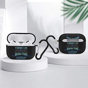 Passionate Ice Hockey Player Airpods Case Cover for Apple AirPods Pro Cute Airpod Case for Men Women Boys Girls Silicone Protective Skin Airpods Accessories with Keychain