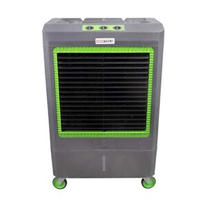 oemtools 23969 3-speed evaporative cooler, green and gray, cools up to 1600 square feet, 5300 cfm, portable cooler fan