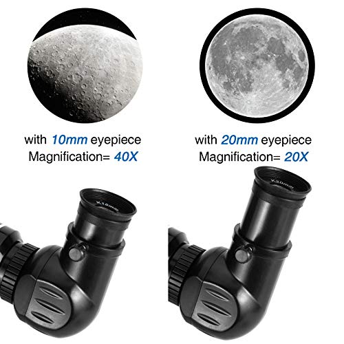 Telescope, 70mm Aperture 400mm AZ Mount Astronomical Refracting Telescope for Adults Kids Beginners - Travel Telescope with Backpack, 2X Barlow Lens, Phone Adapter