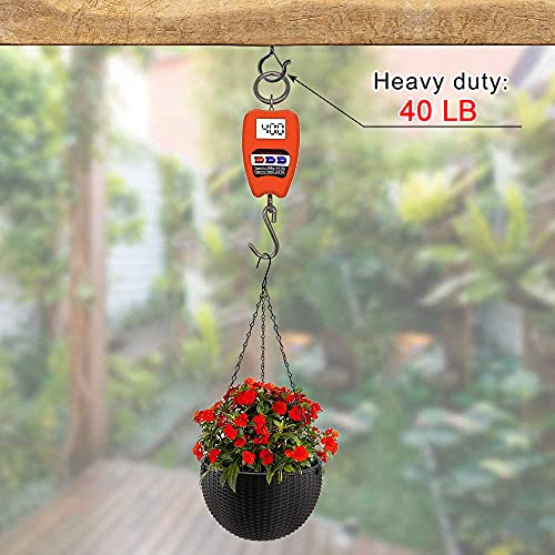 Zzbety 20 PCS Q-Hanger Screw Hooks with Safety Buckle Design Christmas Lights Hanger Hooks Outdoor Wire Fairy Lights and String Lights, Easy to Release, Include 1 Wing Nut Driver