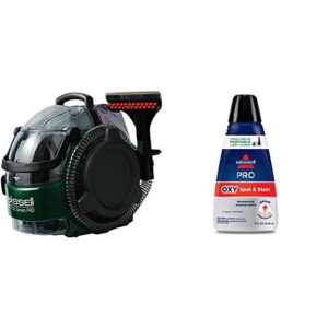 bissell little green pro commercial spot cleaner bgss1481 & bissell professional spot and stain + oxy portable machine formula, 32 oz, 32 fl oz