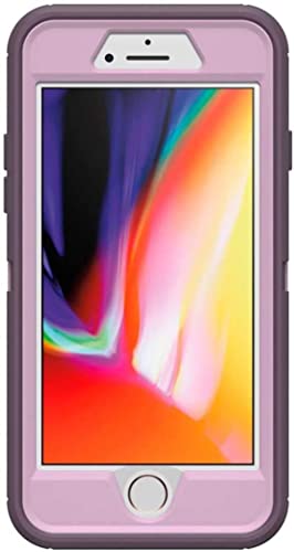 OtterBox DEFENDER SERIES Case for iPhone SE (2nd Gen - 2020) & iPhone 8/7 (NOT PLUS) - Retail Packaging - PURPLE NEBULA (WINSOME ORCHID/NIGHT PURPLE)