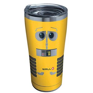 tervis disney wall-e yellow triple walled insulated tumbler travel cup keeps drinks cold & hot, 20oz legacy, stainless steel