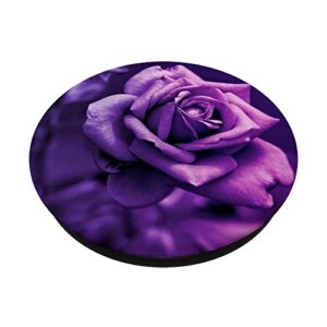 Purple Flower Print Modern Pattern Purple lovers PopSockets PopGrip: Swappable Grip for Phones & Tablets