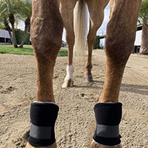 Horse Bedsore Boots with Soft Synthetic Sheepskin Lining, Providing Comfort and Protection Against Pressure sores. Aids in Healing. Veterinarian Approved.