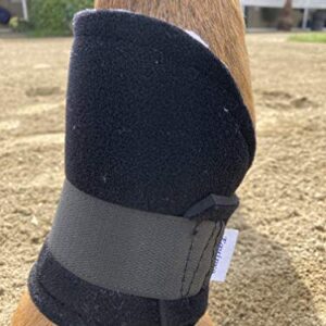 Horse Bedsore Boots with Soft Synthetic Sheepskin Lining, Providing Comfort and Protection Against Pressure sores. Aids in Healing. Veterinarian Approved.