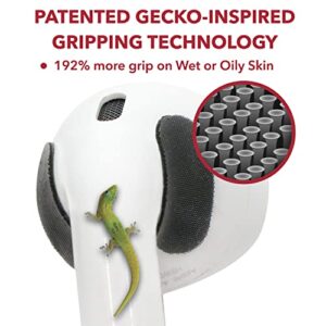 Setex Gecko Grip Anti-Slip Grip Pads Designed for Apple AirPods [Fits in Charging Case] Maximum Sweat Performance (12 Pads)