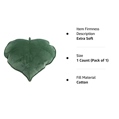 3D Leaves Household Sofa Pillow Decoration(Green)