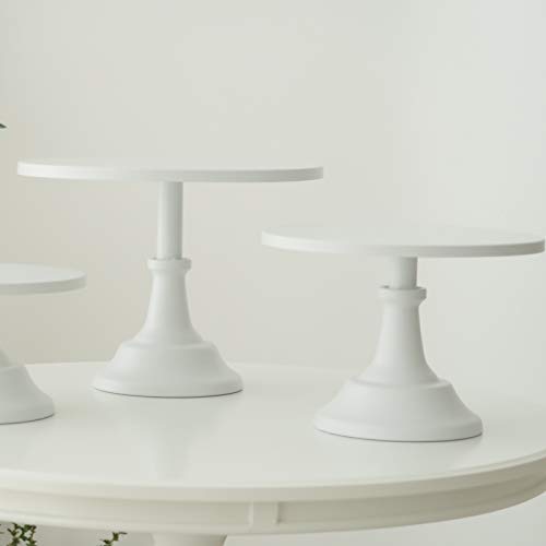 3-Set Cake Stands, White Dessert Display Plate Cupcake Stands for Baby Shower Wedding Birthday Party Celebration Home Decor