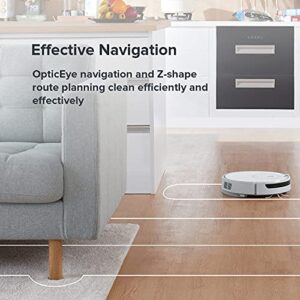 roborock E5 Mop Robot Vacuum Cleaner, 2500Pa Strong Suction, Wi-Fi Connected, APP Control, Compatible with Alexa, Ideal for Pet Hair, Carpets, Hard Floors (White)