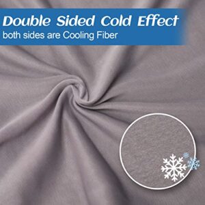 Tametra Cooling Throw Blanket for Hot Sleepers, Summer Blankets with Double Sided Cold Effect for Couch Lightweight Breathable Oversized Cold Blanket, Q-MAX>0.5, for Night Sweats with Laundry Bag