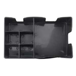 New Star Foodservice 48001 Plastic Bar Caddy Organizer with 6 Compartments, Black