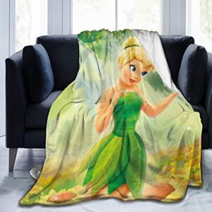 mars sight tinker bell blanket throw blanket soft, warm and lightweight for couch bed sofa luxury fleece blanket