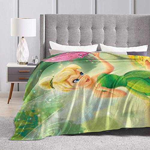 Mars Sight Tinker Bell Blanket Throw Blanket Soft, Warm and Lightweight for Couch Bed Sofa Luxury Fleece Blanket