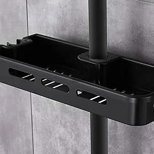 IRDFWH Bath Shower Pole Tray Shelf Adjustable Rod Bathroom Organizer Accessories Storage Rack for ShowerHead Holder