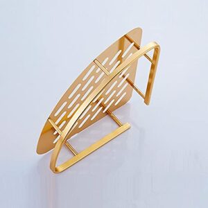 IRDFWH Bathroom Gold Shelf Shower Wall Mounted Corner Basket Shampoo Storage Wall Bathroom Shelf