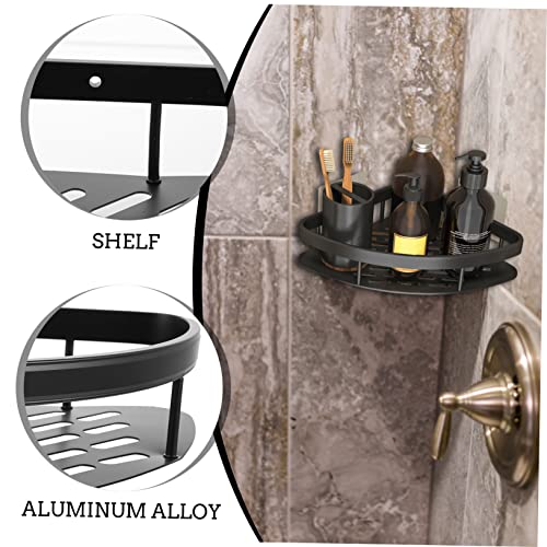 Holibanna Triangle Shelf Wall Mounted Shelves for Storage Corner Wall Shelves Bathroom Corner Storage Wall Floating Shelf Wall Mounted Bathroom Shelf Shower Towel Shelf Corner Shelf Tray