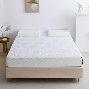 coolsence twin mattress memory foam 8 - inch, cooling gel memory foam mattress in a box, certipur-us certified, made in usa, medium, 38”x75”x8”, white