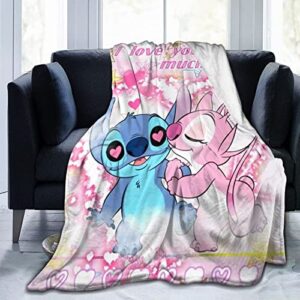 somny cartoon blanket air conditioner blanket ultra-soft micro fleece blanket for couch bed car warm plush throw blanket suitable for all season 60''x50'', pink