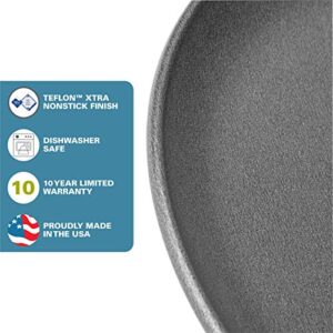 G & S Metal Products Company PB45-MTO Nonstick Pizza Pan, 12, 1, Black