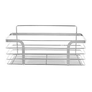 ultnice stainless steel floating wall shelves wire wall basket spice rack self adhensive plant stand shower caddy hanger for for home kitchen decor silver 25cm