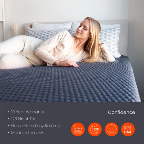 Layla 13” Hybrid Mattress, Flippable Between Firm & Medium Soft Comfort, Motion Minimizing (King)