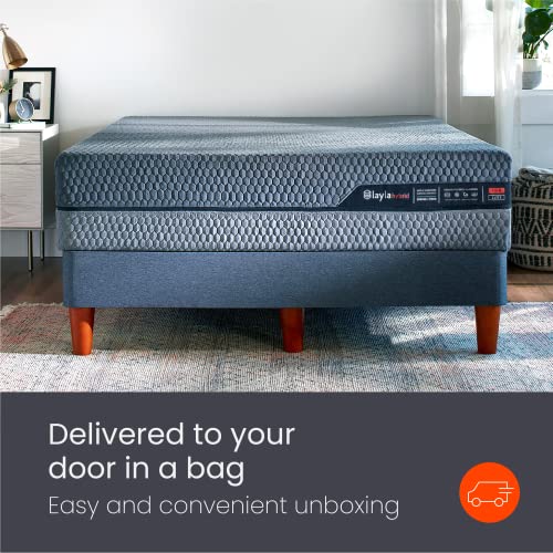 Layla 13” Hybrid Mattress, Flippable Between Firm & Medium Soft Comfort, Motion Minimizing (King)