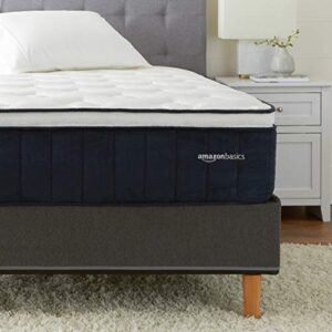 amazon basics signature hybrid eurotop mattress - medium feel - energex™ foam for deeper support - cool to touch top fabric - certipur-us certified - 13.5-inch, twin xl