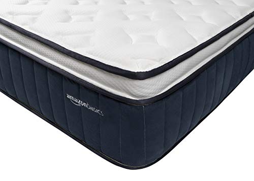 Amazon Basics Signature Hybrid Eurotop Mattress - Medium Feel - Energex™ foam for Deeper Support - Cool to Touch top Fabric - CertiPUR-US Certified - 13.5-inch, Twin XL