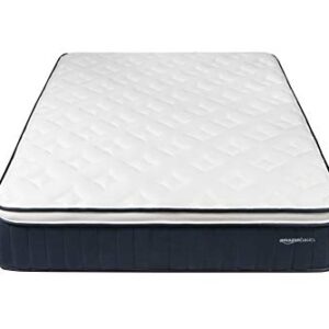 Amazon Basics Signature Hybrid Eurotop Mattress - Medium Feel - Energex™ foam for Deeper Support - Cool to Touch top Fabric - CertiPUR-US Certified - 13.5-inch, Twin XL