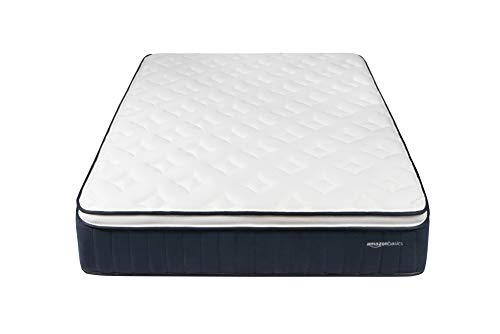 Amazon Basics Signature Hybrid Eurotop Mattress - Medium Feel - Energex™ foam for Deeper Support - Cool to Touch top Fabric - CertiPUR-US Certified - 13.5-inch, Twin XL