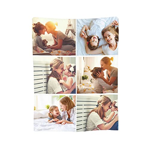 XUEBUXI Custom Blanket with Picture Custom Collage Blanket Make a Customized Throw Blanket for Kids/Adults/Family, Souvenir, Gift
