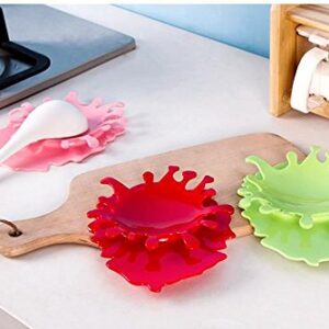 Spoon Rest Holder Silicone Ketchup Shape Holders Splash Spoon Rest by Mustard Kitchen Cooking Aid Cup Holder Creative Gift