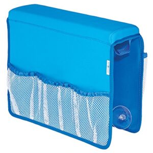 interdesign tub saddle storage, neoprene/mesh, blue