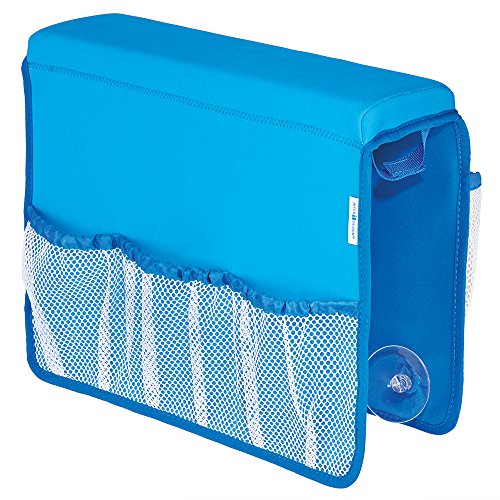 InterDesign Tub Saddle Storage, Neoprene/Mesh, Blue