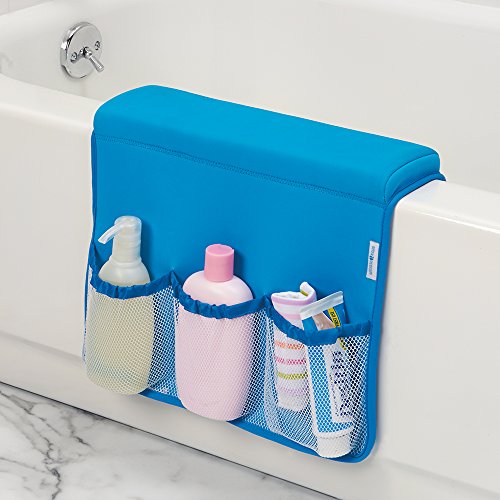 InterDesign Tub Saddle Storage, Neoprene/Mesh, Blue