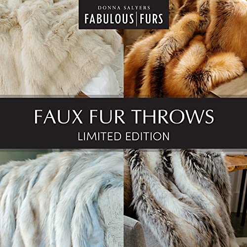 Fabulous-Furs Donna Salyers Faux-Fur Throw Blanket, Plush and Soft Blanket, 60x72 in, Red Fox