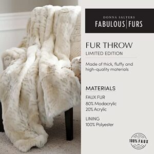 Fabulous-Furs Donna Salyers Faux-Fur Throw Blanket, Plush and Soft Blanket, 60x72 in, Red Fox