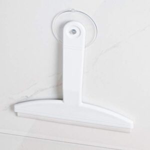 InterDesign Bathroom Shower Squeegee - 8", With Suction Hook, White