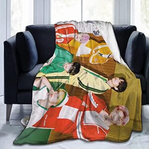 kpop 3d full printed anti-pilling flannel throw blanket, soft and comfortable for home office wedding gifts outdoor camping