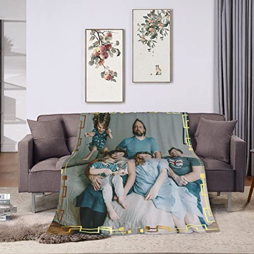 Personalized Custom Blanket Soft Flannel Material, Multi-Size Options Using Photos of Family, Friends, Dog, Cat Or Pet, Birthday Valentines Gifts