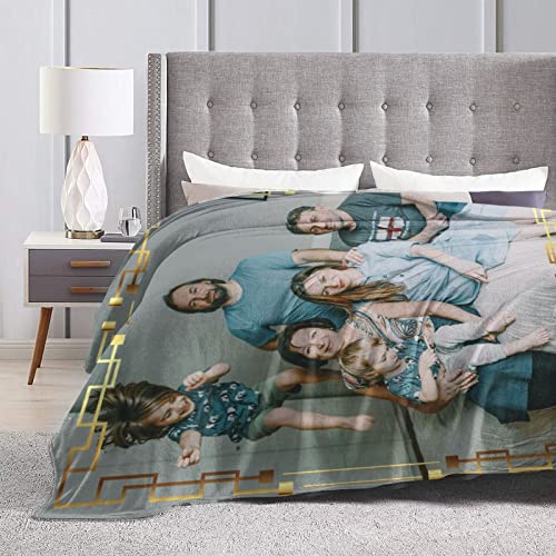 Personalized Custom Blanket Soft Flannel Material, Multi-Size Options Using Photos of Family, Friends, Dog, Cat Or Pet, Birthday Valentines Gifts